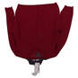 Mens Burgundy V Neck Pullover Long Sleeve Short Sweater Size Extra Large image number 2
