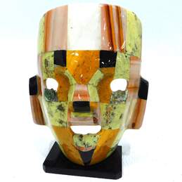 Vintage Mayan Aztec Stone Burial Death Mask