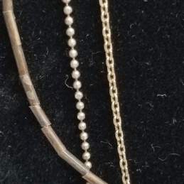 Sterling Silver Multi-Gemstone Enamel Earring + Pendant Necklace Bundle 5pcs 16.1g DAMAGED alternative image