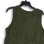 NWT Maurices Womens Green Sleeveless Round Neck Back Zip A-Line Dress Size XXL image number 4
