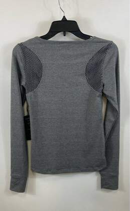 NWT Bebe Womens Gray Stretch Wicking Activewear Pullover T-Shirt Size Small alternative image