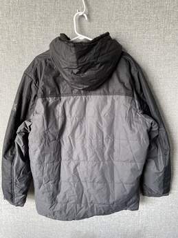 Mens Gray Black Long Sleeve Full Zip Windbreaker Jacket Size XL W-0547011-F alternative image