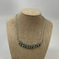 Designer Brighton Silver-Tone Multicolor Beaded Chain Statement Necklace image number 1