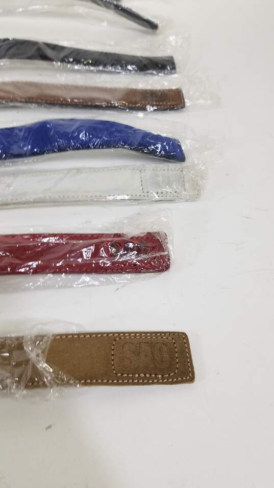 Bundle Lot of 8 Sample SAO Leather Belts with Velcro image number 5