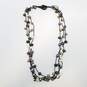 F.W. Pearl / Multi Color 3 Strand Necklace 40.0g image number 4