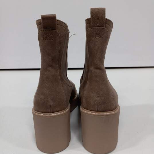 Dolce Vita Tattler Women's Brown Leather Platform Boots Size 10 image number 4