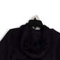 Womens Black Long Sleeve Kangaroo Pocket Pullover Hoodie Size X-Small image number 3