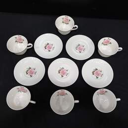 Bundle of 11 Regents Park Camellia Cups & Saucers alternative image