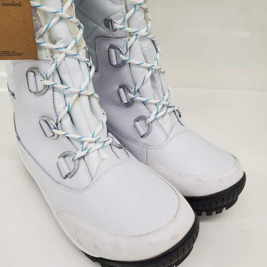 Bearpaw ISABELLA Women's White Synthetic Shearling Quilted Tall Snow Boot SZ11 image number 4