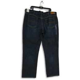 NWT Lucky Brand Mens Blue Denim Stretch Dark Wash Straight Leg Jeans Size 44/32 alternative image