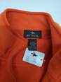 Antigua Long Sleeve Pullover Quarter Zip Mango Orange Sweater Men's Size L NWT image number 2