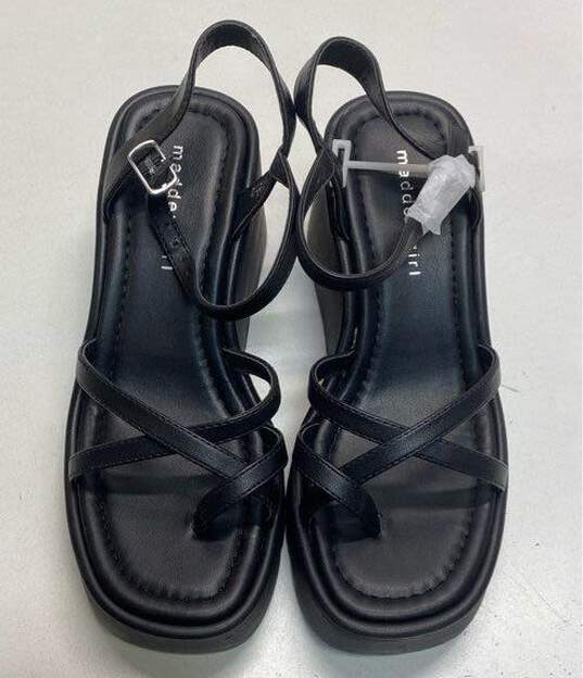 Madden Girl Vaultt Wedge Sandals Black 6.5 image number 5