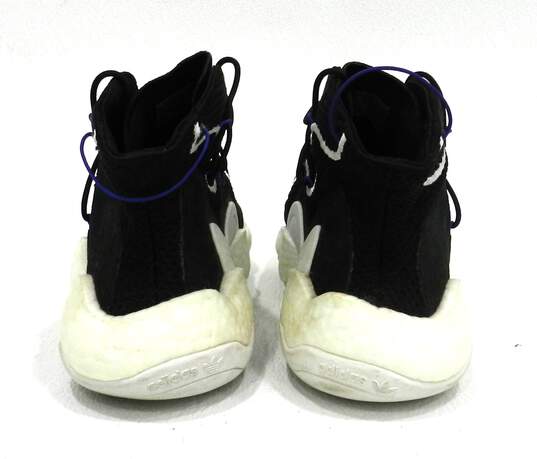 adidas Crazy BYW LVL 1 Black White Men's Shoe Size 9.5 image number 3