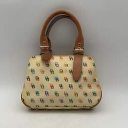 Dooney & Bourke Womens Yellow Inner Pocket Logo Charm Double Handle Handbag alternative image