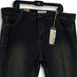 NWT Mens Black Denim Medium Wash 5-Pocket Design Straight Jeans Size 42X30 image number 3