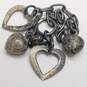 Sterling Silver Scroll Heart Pendant Necklace & 5" Bracelet Bundle 3pcs. 20.0g image number 5