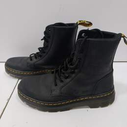 Dr. Martens Combs Black Leather Boots Men's Size 8 alternative image