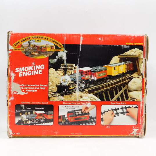 Vintage New Bright Great American Express Railroad G Scale Train Set IOB image number 10