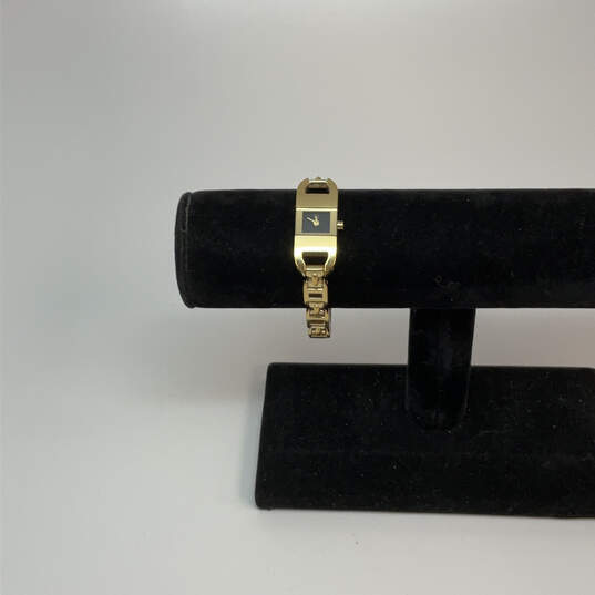 Designer ESQ Gold -Tone Rectangular Dial Stainless Steel Analog Wristwatch image number 1