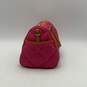 Dooney & Bourke Womens Pink Quilted Double Handle Inner Pocket Handbag Purse image number 3