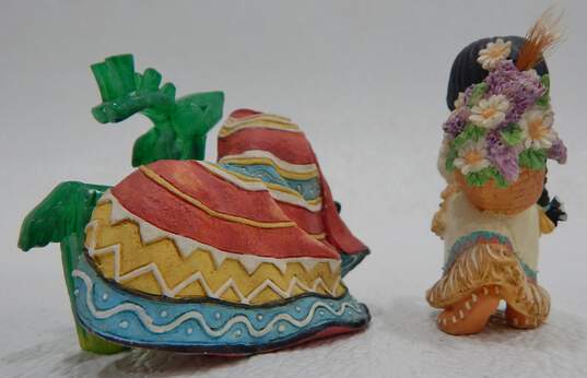 Vintage Enesco Friends Of The Feather Smile Gatherer & Sister Of Peace Figurines image number 2