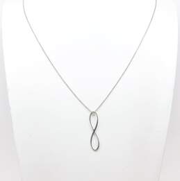 Sterling Silver Alex & Ani Infinity Symbol & Heart Pendant Necklaces 28.4g alternative image