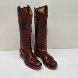 Frye Melissa Button Leather Riding Boots Size 7.5B
