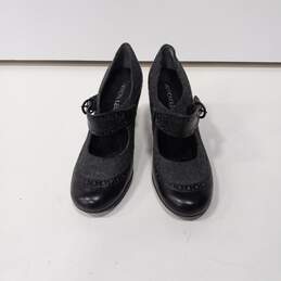 Women's Black & Grey Heels Size 8