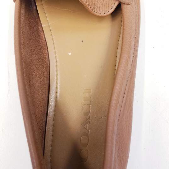 Coach Pebble Leather Olive Loafers A7751 Slip On size 6.5 image number 7