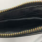 Womens Brown Black Leather Signature Inner Divider Zipper Wristlet Wallet image number 5