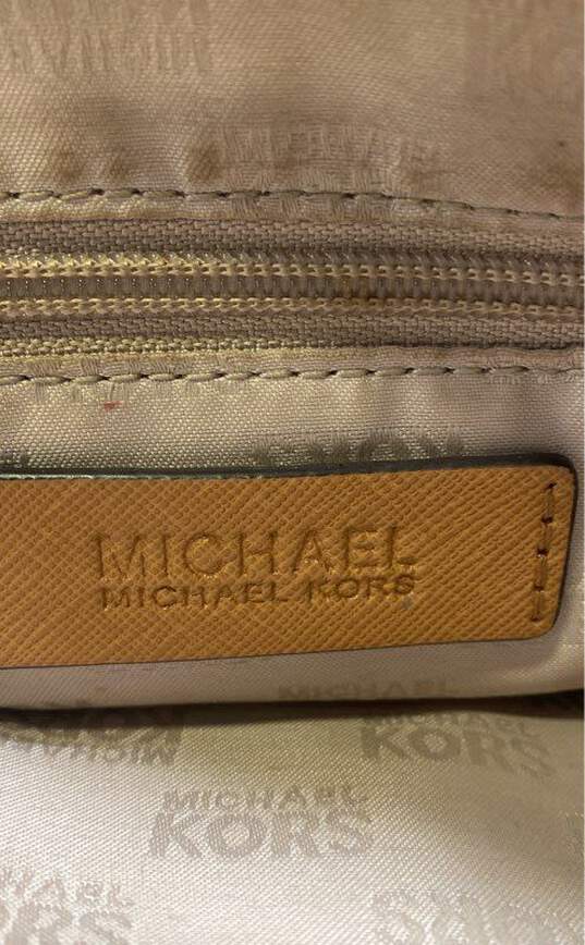 Michael Kors Monogrammed Crossbody Bag Brown image number 5