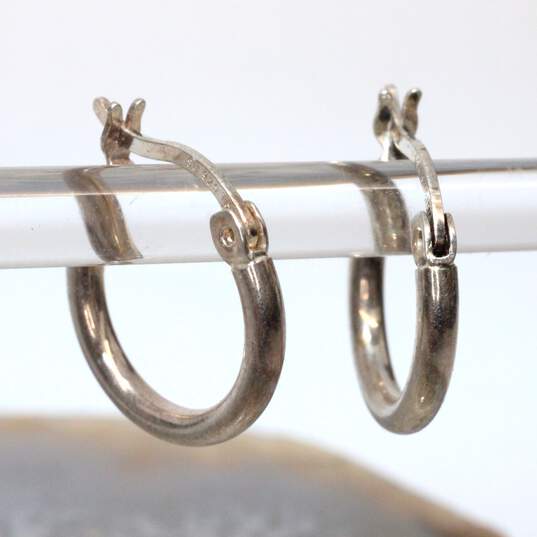 Sterling Silver Hoop Earring Set image number 3