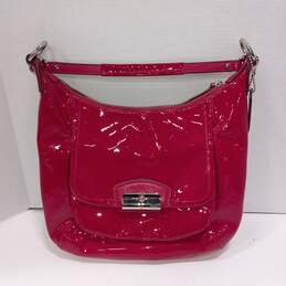 Authentic COACH Kristin Patent Leather Hot Pink Hobo Bag alternative image