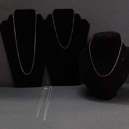 Bundle of 5 Sterling Silver Necklaces