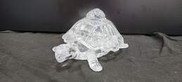 Vintage Shannon Crystal Turtle Candy Dish w/Lid