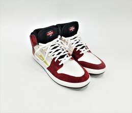 Lakai Telford Red White & Navy Suede Skater Hi-Top Shoes Size 14
