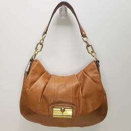 COACH 15336 Kristen Brown Leather Shoulder Satchel Bag