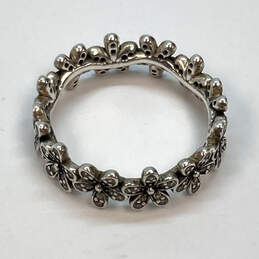 Designer Pandora S925 ALE Sterling Silver Flower Cubic Zirconia Band Ring alternative image