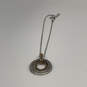 Designer Brighton Two-Tone Round Triple Interlocking Hoop Pendant Necklace image number 3