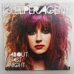 Sleeper Agent-About Last Night White Vinyl LP Signed-NO COA