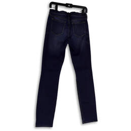 Womens Blue Reid Medium Wash Pockets Denim Skinny Leg Jeans Size 27 alternative image