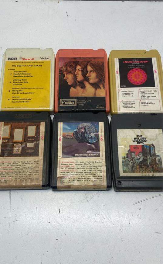 Lot of Assorted 8-Track Cassettes with Case image number 3