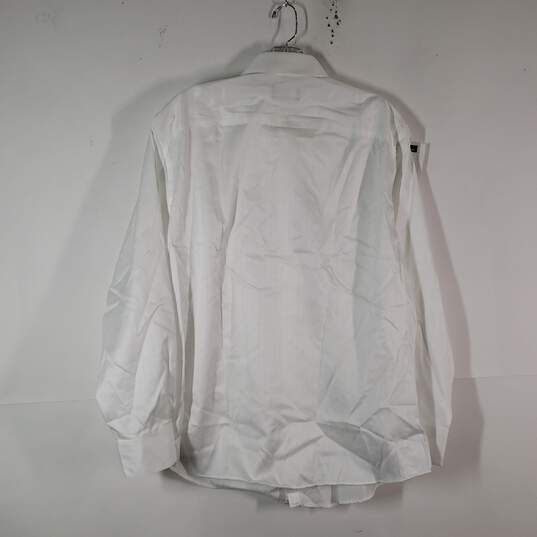 NWT Mens Regular Fit Collared Long Sleeve Button Front Dress Shirt Sz 16.5 32/33 image number 2