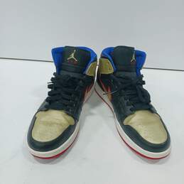 Air Jordan 1 Mid 'Black Gold Red' Air Jordan Sneakers  Air Jordan 1 Size 13