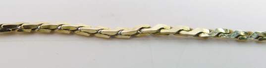 14k Yellow Gold Serpentine Chain Necklace 2.5g image number 3