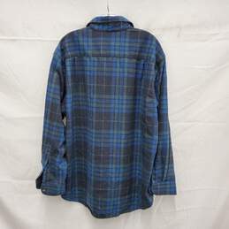 VTG Pendleton 100% Virgin Wool Blue Plaid Flannel Shirt Size XL alternative image
