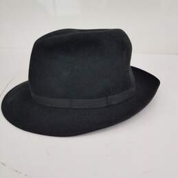 Borsalino Felt Hat Black Size 7.5 alternative image
