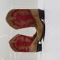 WOMENS OLD WEST RED LEATHER WESTERN BOOTS SIZE 5D image number 1