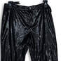 NWT Womens Black Flat Front Skinny Leg Faux Leather Cropped Pants Size 2XL image number 4