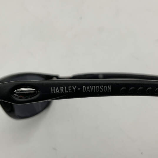 Mens HDS 335 Black Polarized Lens Full-Rim Wrap Sunglasses With Case image number 7